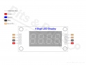 Digit display 4-digit 7-segment red clock TM1637 - 30x14mm